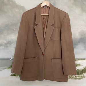 Toffs Vintage Camel Wool Blazer- Womens 9/10